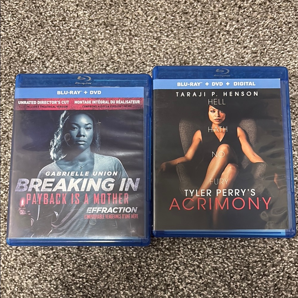 Breaking In & Acrimony Blu-ray Set